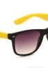 Camerii Wayfarer Black & Yellow Rectangular Sunglasses